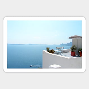 Santorini Caldera from Fira Sticker